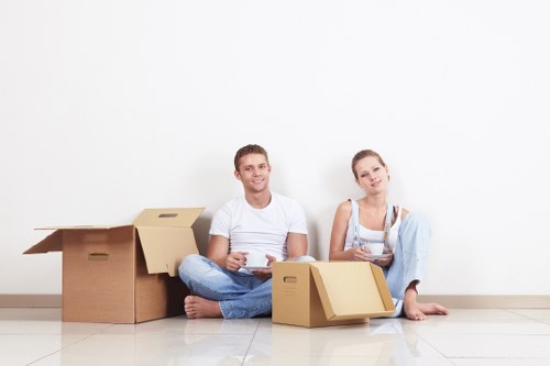 Commercial movers supporting a Finchley office relocation