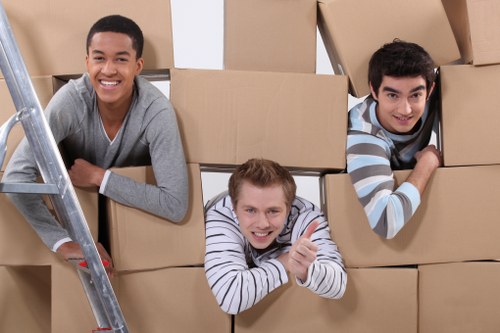 Local moving truck arranged for a Finchley relocation