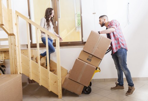 Careful furniture handling during a Finchley house move