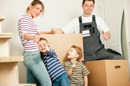 Careful removals van service for a local Finchley property
